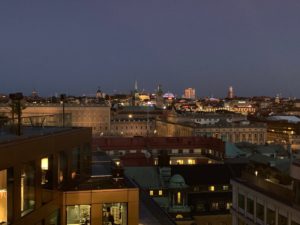 Stockholm Skyline at night