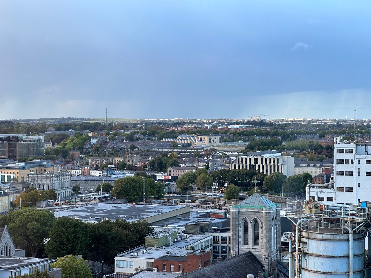 View of Dublin from Guinness Storehouse