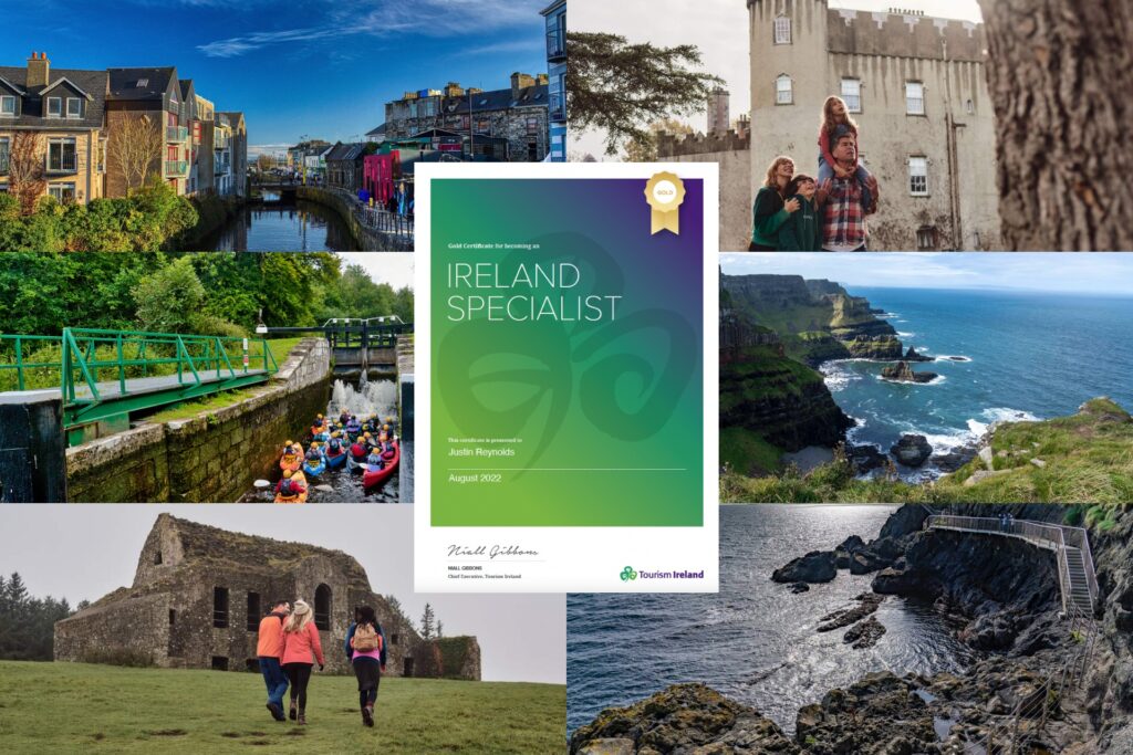 Collage of photos of Ireland