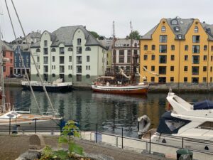 Alesund buildings and boats